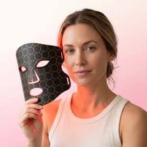 Lumina Pro LED mask glowing red